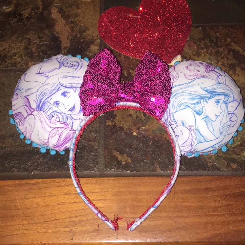 Handmade little mermaid mouse ears